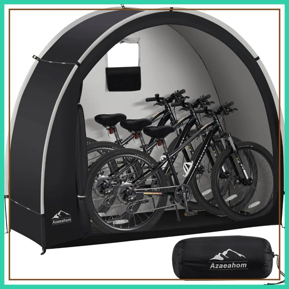 

Bike Storage Tent, Waterproof Outdoor Shed for Bicycles, Easy Setup Portable Shelter for Motorcycle, Garden Tools, Lawn Mower