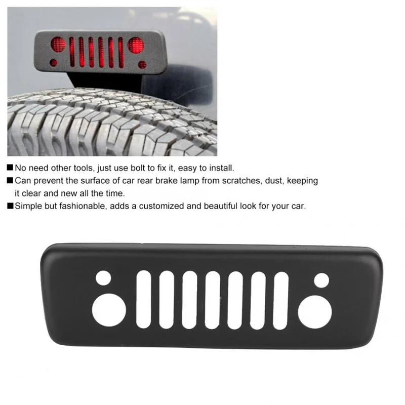 Auto Heck hinten Bremslicht Lampe Abdeckung Verkleidung Rahmen passend für Jeep Wrangler jk 2007 2008 2009 2010 2011 2012 2013 2
