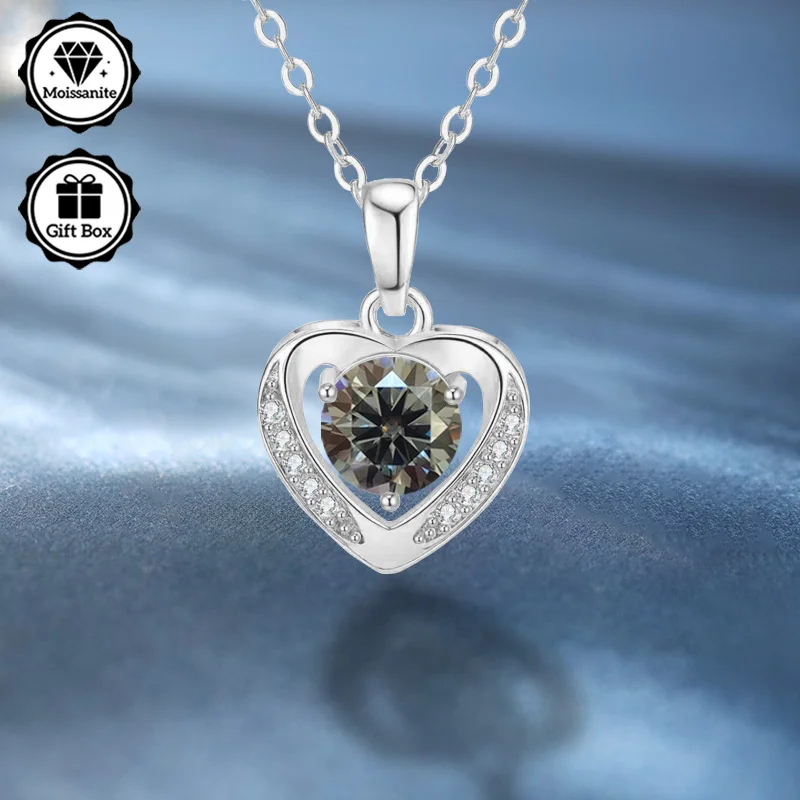 

Hypoallergenic necklace, moissanite necklace for women, jewelry for women, high quality jewelry, Bohemian, christmas gift for