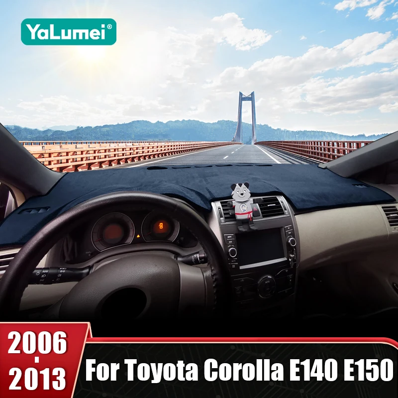 

Car Dashboard Cover Sun Shade Mats Avoid Light Anti-UV Pads For Toyota Corolla E140 E150 2006 2007 2008 2009 2010 2011 2012 2013