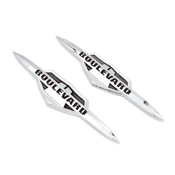 1 paar Motorrad Kraftstoff Tank Seite Aufkleber Motor Körper Kunststoff Emblem Abzeichen Aufkleber Für Suzuki Boulevard C50 C90 M50 M90 C4109R M109R