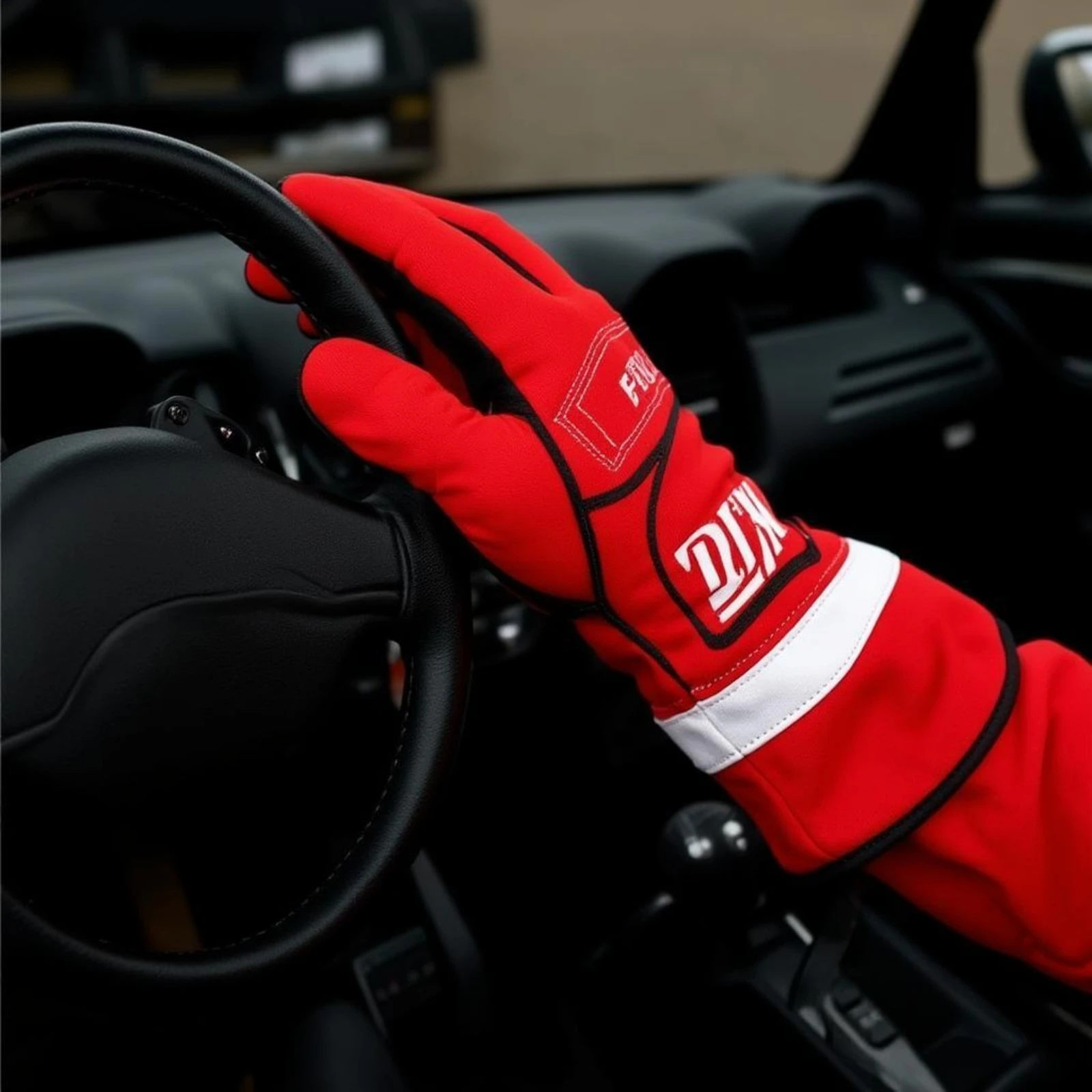 Karting Racing Gloves Anti-Slip Kart Racing Gloves Safeguarding Gear Knuckle Protection Abrasion Resistant for Drivers
