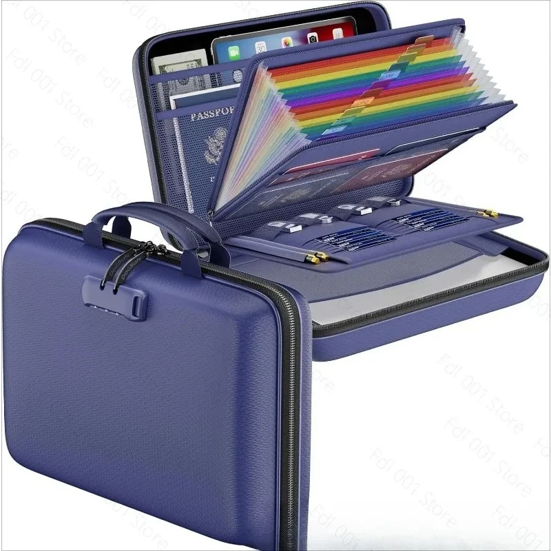 EVA Fireproof Waterproof Portable Document‑Bag Briefcase Storage‑Pouch For Valuables Files
