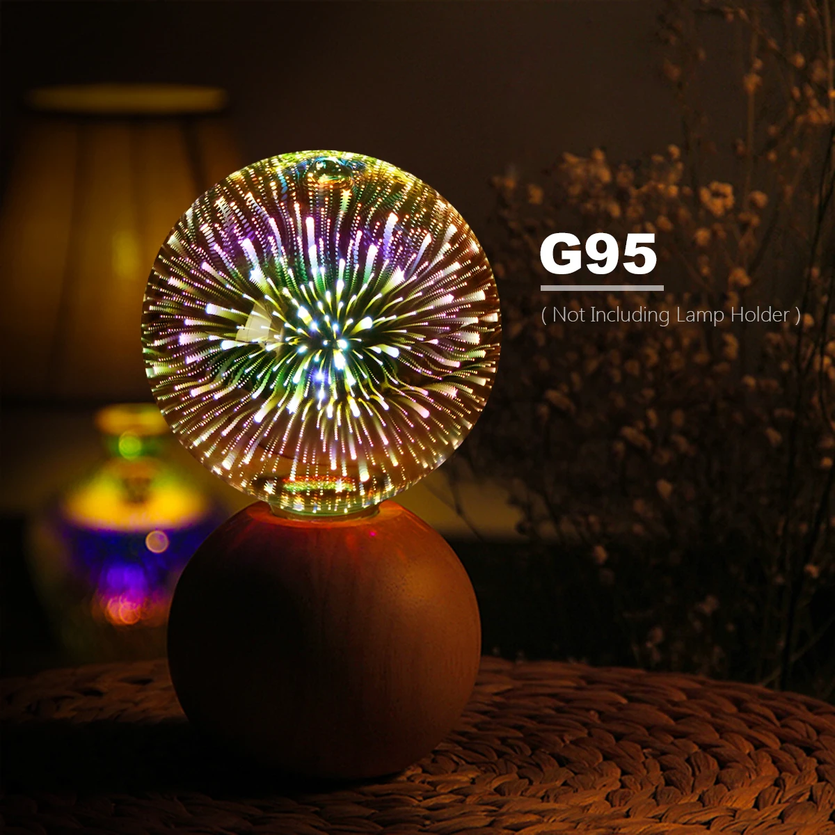 Table Lamp 3D Fireworks Light E27 st64 g125 g95 LED Bedroom Decoration Desk lamps kids lampe de chevet lampara mesa de noche