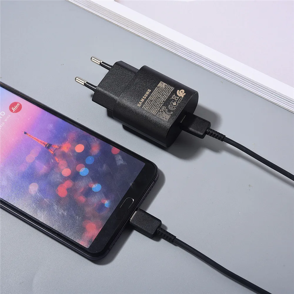 Samsung S23 FE Usb Type C 25W Super Fast Charge Charger PD EU Wall Power Adapter Cable For Galaxy A52 A54 A14 A53 A34 A73 S24 5G - náhled 5