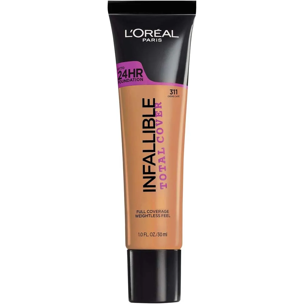 Loreal Infallible Total Cover 24HR Foundation 311 Creme Cafe