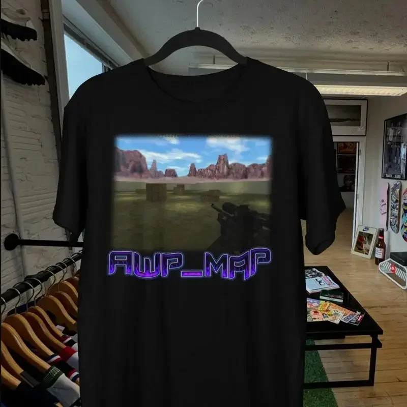 Vintage Counter Strike Bootleg T Shirt AWP_MAP CS 1 5 6 CS2
