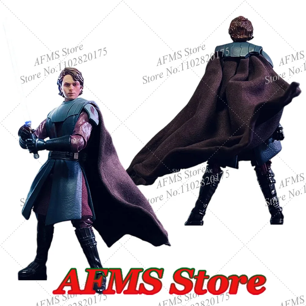 Figura coleccionable a escala 1/12 Capa Anakin Skywalker ‌   Capa de combate de los Caballeros Jedi de Star Wars, cuerpo de figura de acción de soldado para hombres de 6"