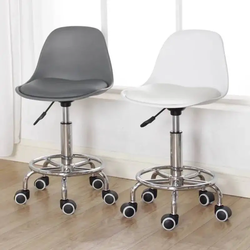 

Stools Home Bar Chair Designer Banks Backrest Luxury Height Barbershop Design Kitchen Counter Swivel Stool Chairs For Cafeteria