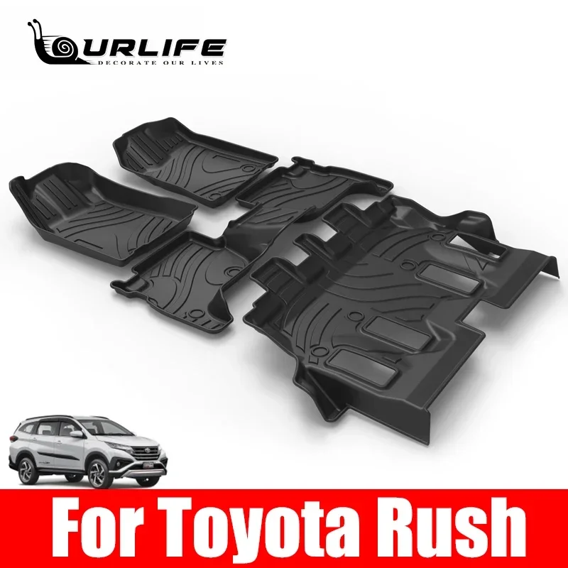 

Custom Car TPE Floor Mats Foot Mat For Toyota Rush 2018 2019 2020 Left rudde Right rudde Auto Accessories Protection Carpet