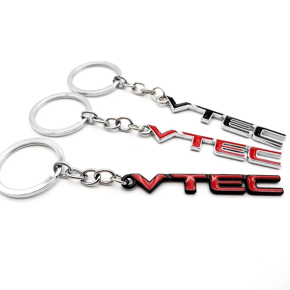 Car Metal Keychain Keyring Auto Key Rings Holder for Honda VTEC Mugen Accord Pilot Civic City CRV HRV Jazz Odyssey Crosstour