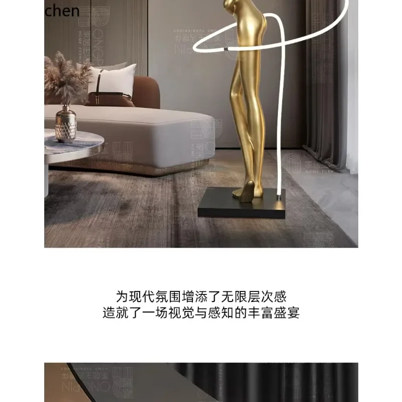 DSA  Creative Large Floor Ornament Sales Office Soft Decoration Figure Sculpture