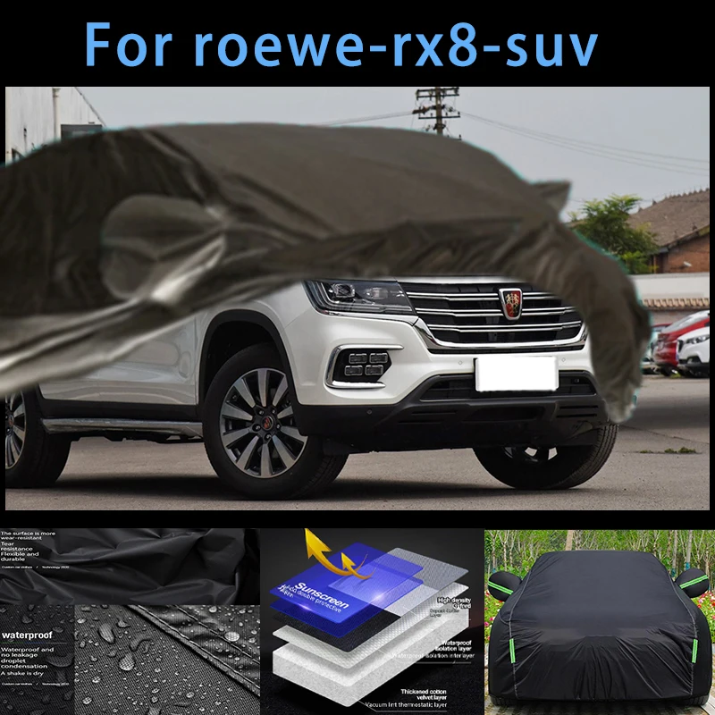 

For roewe-rx8-suv Outdoor Protection Full Car Covers Snow Cover Sunshade Waterproof Dustproof Exterior Car accessories