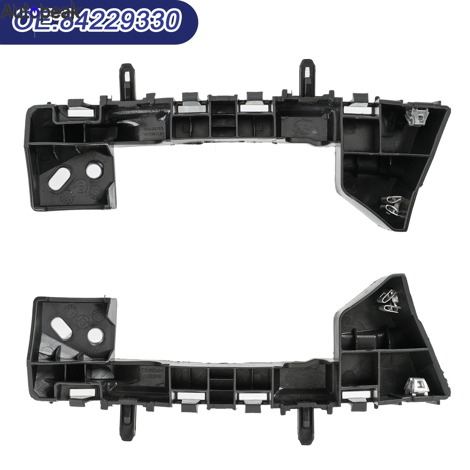 

2pcs Car Front Left RIght Bumper Bracket Driver Side Passenger Side Bumper Support For Chevrolet Cruze 2016 2017 18 19 84229330