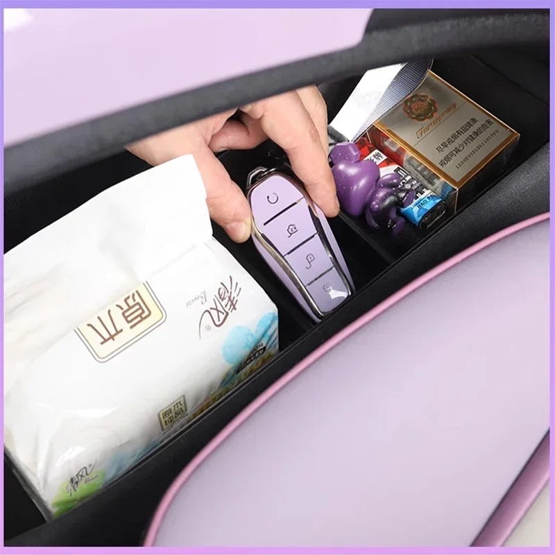 Multifunctional Car Storage Box Screen Center Control Organizer Waterproof Tray for BYD Dolphin Water Cup Cover Auto Interior