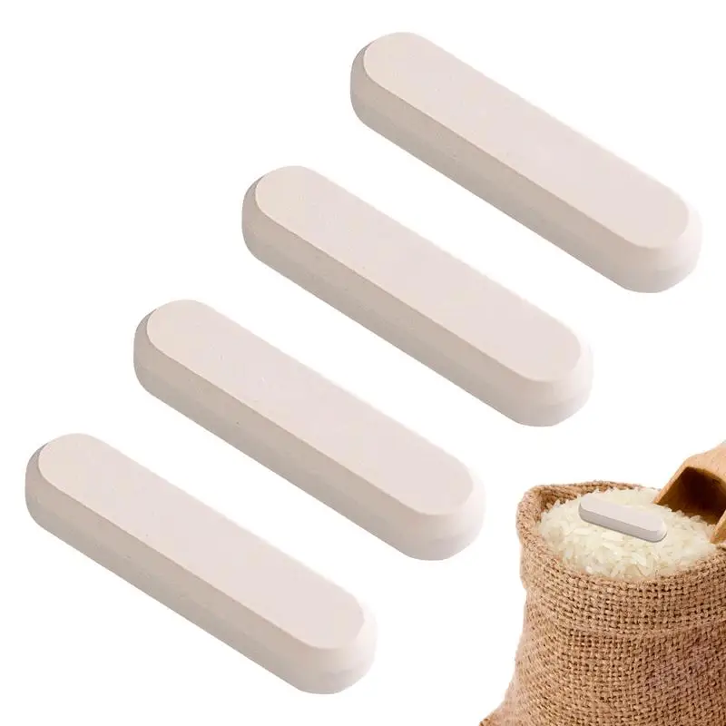 NEW 4Pcs Drying Rod Stick Diatomite Moisture Absorbing Stick Clean Water Absorption Rod Diatomite Earth Desiccant For Laundry