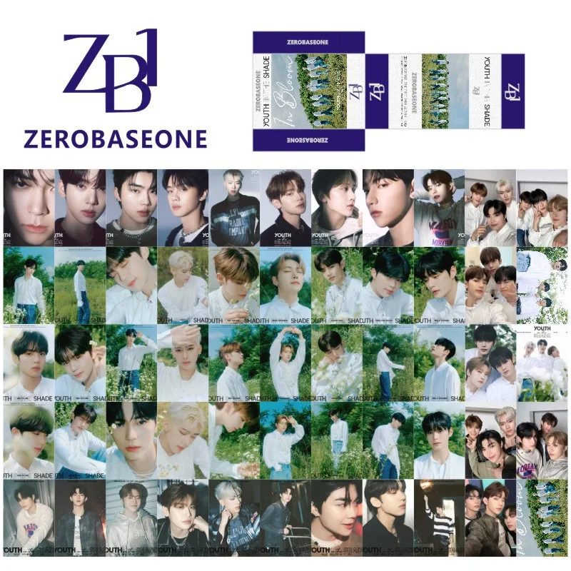 55Pcs/Box ZEROBASEONE LOMO Cards KPOP ZB1 Album YOUTH IN THE SHADE Photocards Zhanghao Taerae Gunwook Postcard Fans Collection