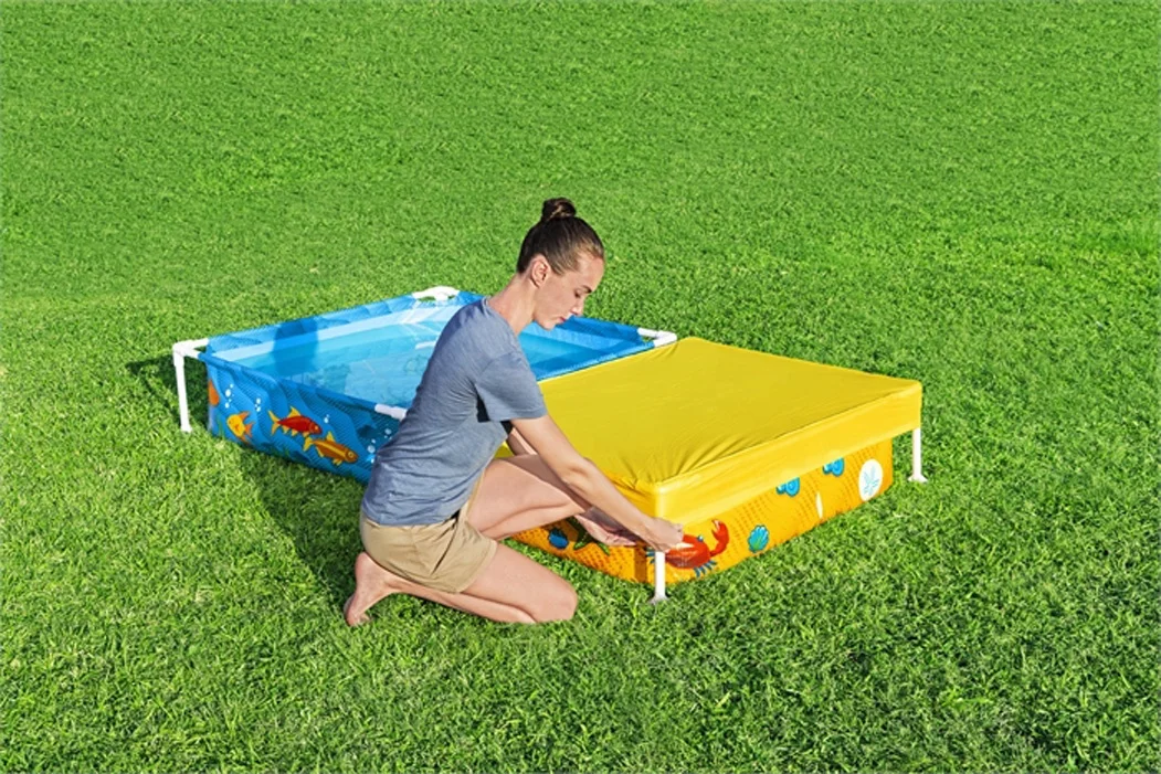 561CF Easy Installing Rectangular Child Frame Pool Above Ground Swimming Pool Outdoor Water Sand Play Pool