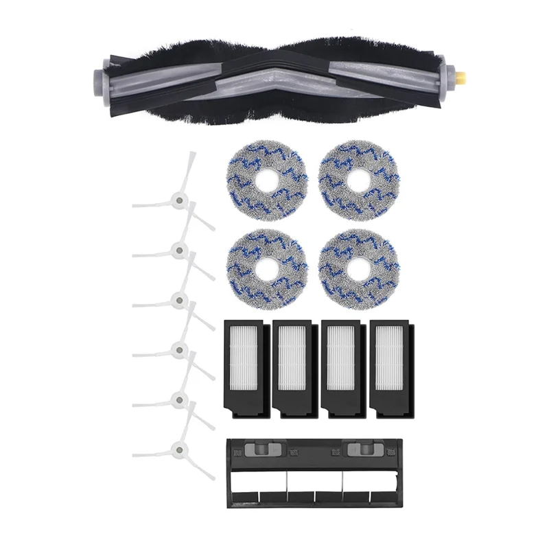 Piezas de Repuesto de cepillo principal, cepillo lateral, filtro HEPA Compatible con accesorios para aspiradoras T10 Turbo