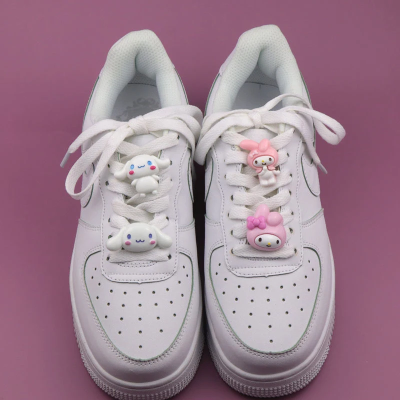 Sanrio Shoelace Decorations My Melody Cute Accessories Diy Hellokitty Cinnamoroll Kuromi Cartoon Cinnamon Hello Kitty Anime Toy