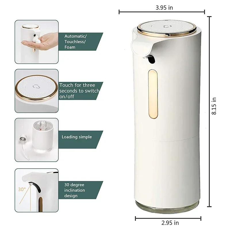 2026 New Upgrade Choice Automatic Liquid Soap Dispenser Touchless Hand Sanitizer Machine Disinfection Automatic Foam Bathroom