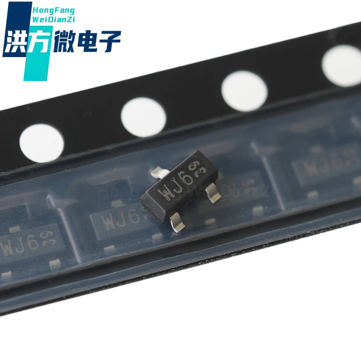 20-200PCS Original, Field Effect Transistor (MOSFET) 417mW 60V 300mA 1 P-channel SOT-23: BSH201,215, Marking: WJ6