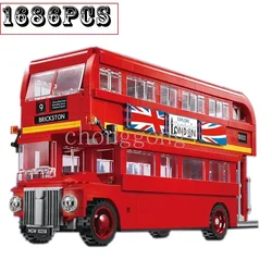 New BusforLondon Double Decker Bus Designed By London Fit 10258 Model Building Blocks children's toy holiday Christmas gifts