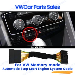 Automatic Stop Start Engine System Off Device Memory Mode Wire Control Sensor Plug Stop Cancel Cable for VW Atlas