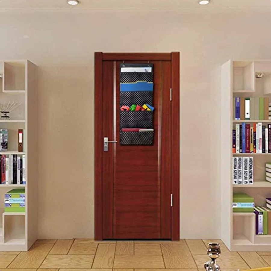 Fabric Over Door Document Organizer Hanging Wall file Organizer Wall Mounted Folder Storage Holder for Office Classroom Home4 L