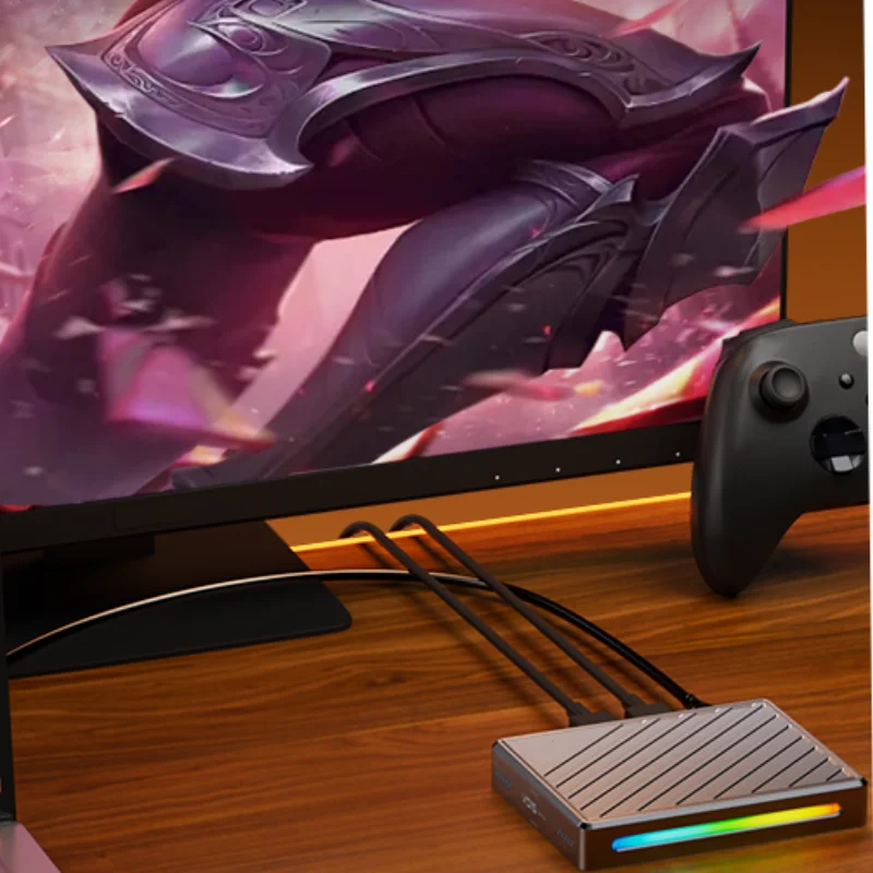 Cdragon Piva VD15 Live Stream Switcher 4K 144HZ بطاقة التقاط الفيديو Type-C USB3.0 HD لتسجيل ألعاب البث البث