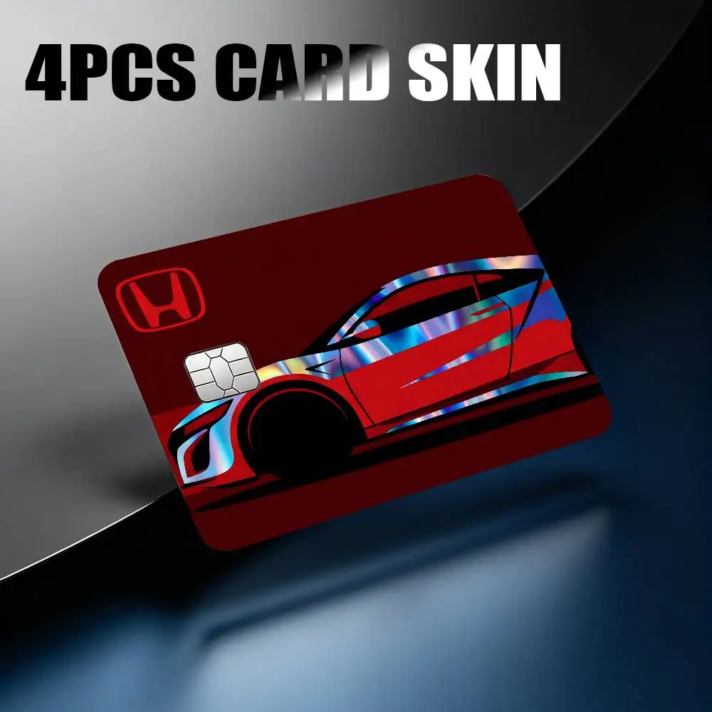 

FOR HONDA STICKERS Laser Reflective Card Skin Sticker For Debit Credit Card