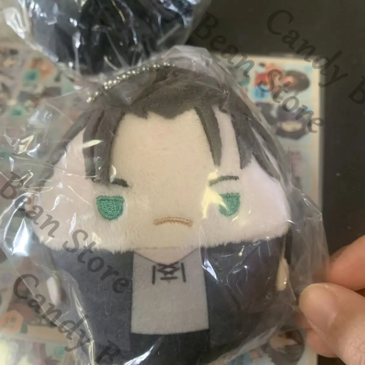 Ataque a los Titanes Anime genuino Eren Jaeger Jean Kirstein Armin Cosplay esponjoso Dumpling Maumet colgante llavero de marioneta de dibujos animados