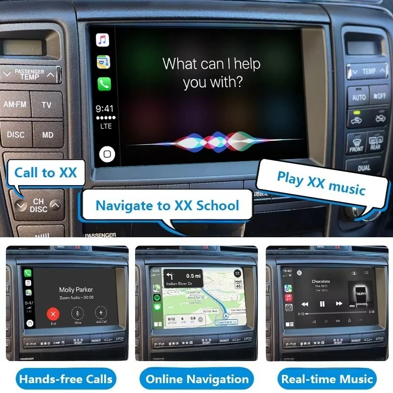 

Auto Electronics GRS184 OEM Head Units Wireless Apple CarPlay Android Auto Integration Kits Car Dvd Player for Toyota Car