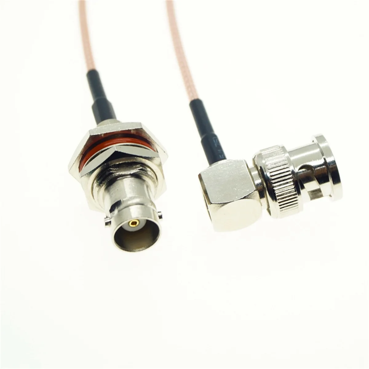 

RG316 Cable BNC Female Bulkhead Panel to BNC Male Plug Right Angle Connector RF Coaxial Pigtail Jumper Adapter