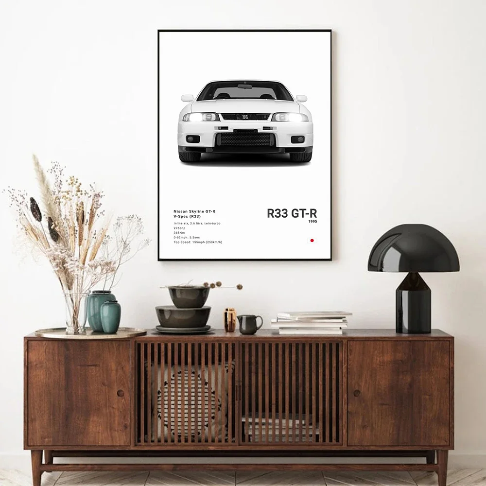 Vintage Minimalist Fashion Jdm Car Poster Nissan NISMO 400R Canvas Paintings Print Wall Art Pictures Living Room Home Decoration