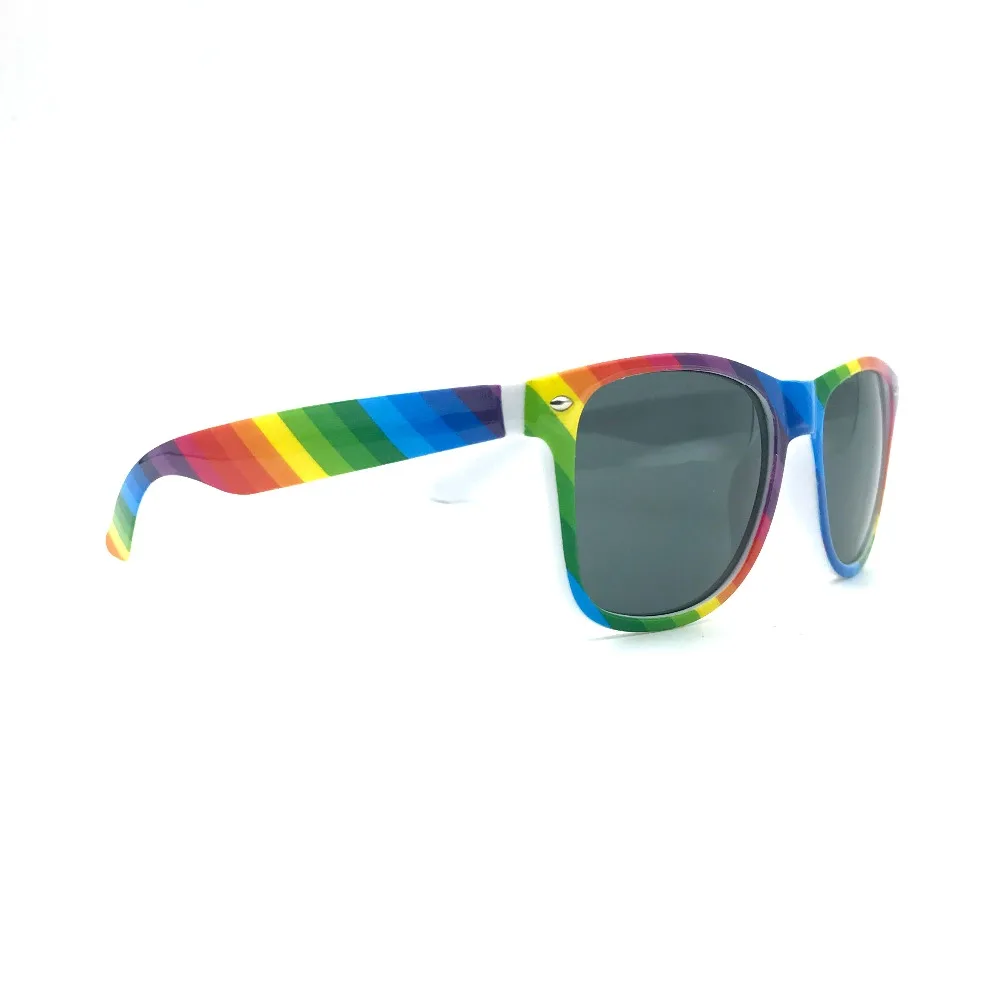 Rainbow  Customizable Adult Sunglasses, Bachelorette Party Favors, Wedding Gift, Custom Sticker for Guest, 48Pcs per Lot