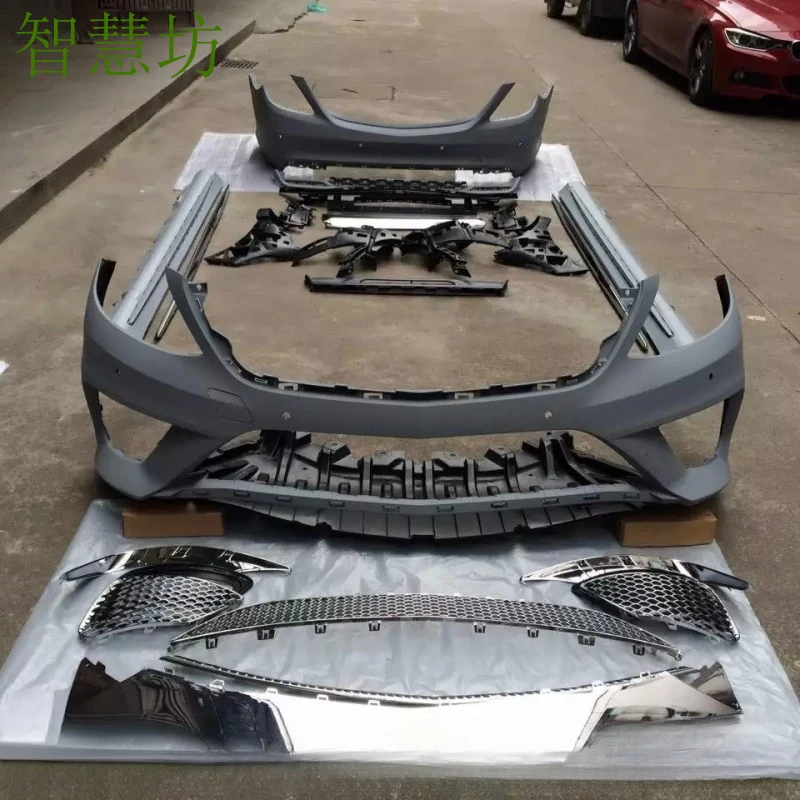 

Suitable For 14-17 Mercedes-Benz W222 S-Class Modified To S63 S65 AMG With Full Body Kit, Front , Rear Bumper, Side Skirts