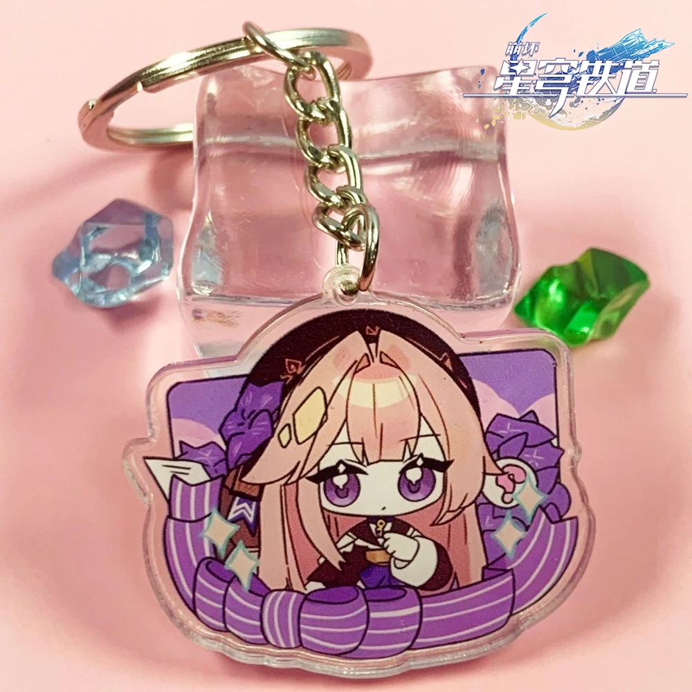 هونكاي: ستار السكك الحديدية لعبة ميرش تشيبي نمط المفاتيح دان هنغ هيرتا بيلا برونيا سامبو نيكولا لوه يي ظهره قلادة هدية عيد