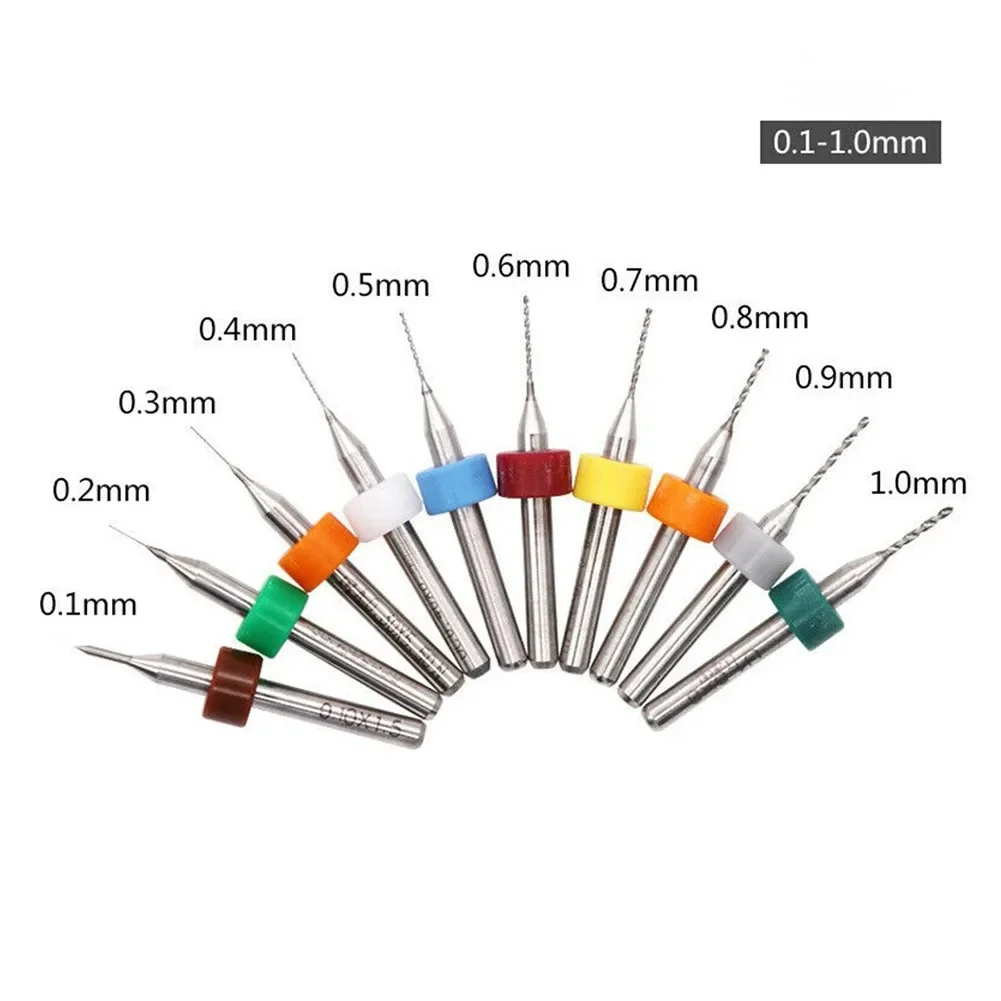 Accurate Cutting Carbide Drill Bits Set, 20PCS 0 1 1 0mm, Fine Grinding Process For Enhanced Hole Wall Quality