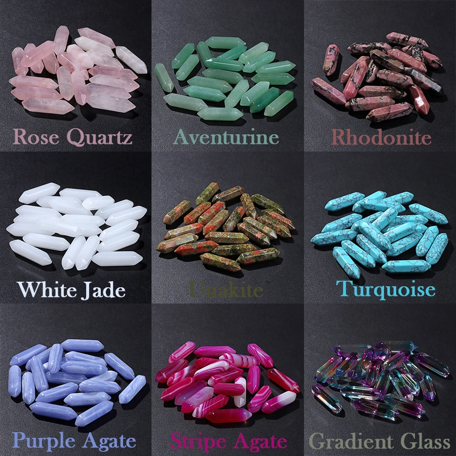 5 Teile/los Hexagonal Spalte Natürliche Stein Stab Energie Rose Quartzs Amethysten Kristall Erz Mineral Handwerk Für Home Office Dekoration
