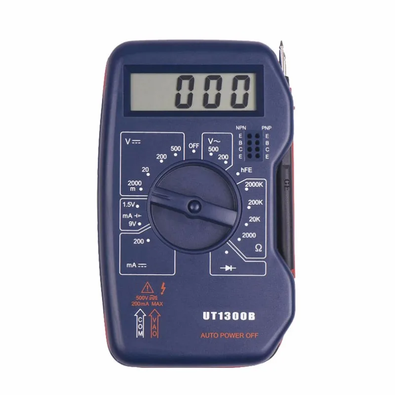 

UT1300B Digital Multimeter,with Battery test Two Transistor test Resistance test Universal Table