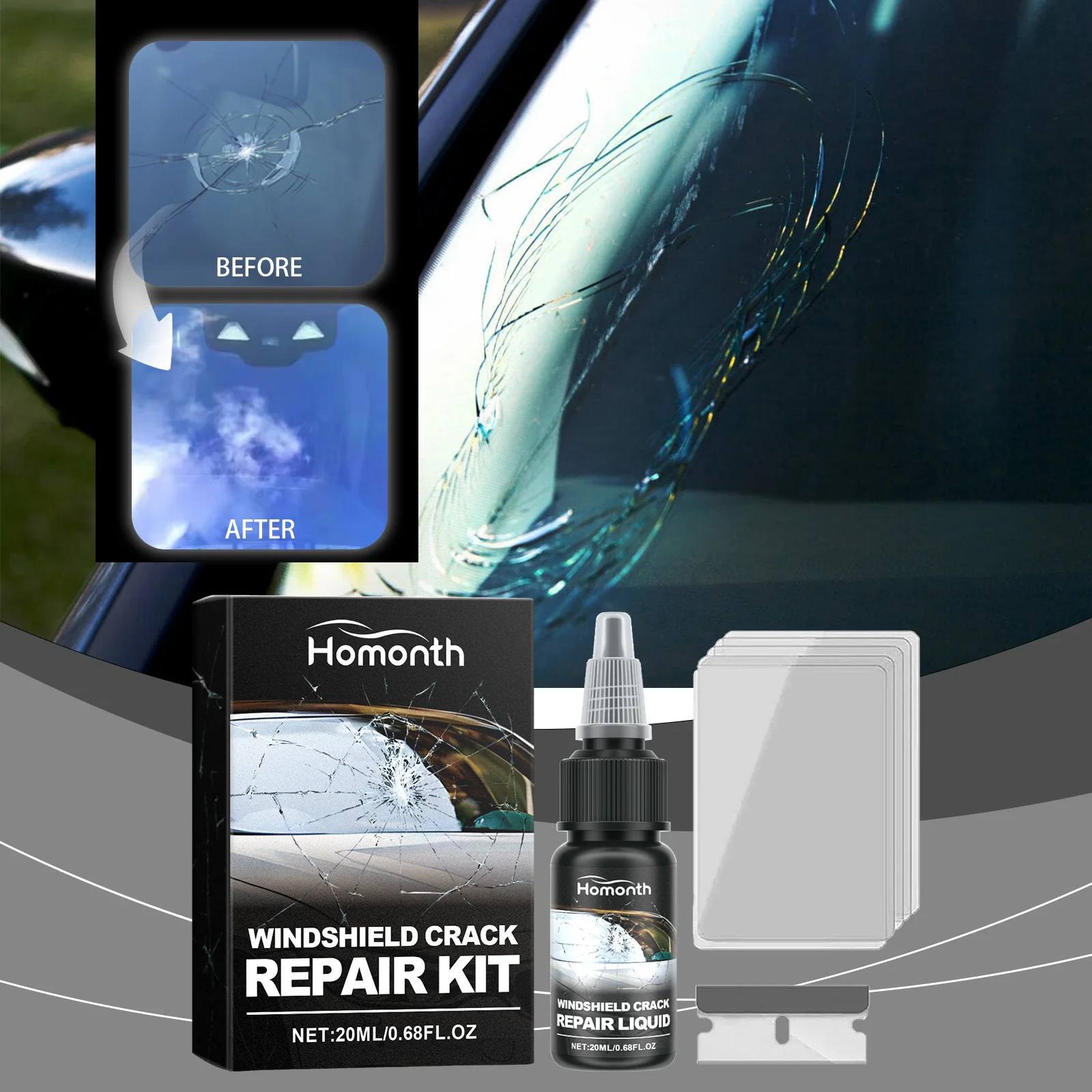 

Нано-комплект для ремонта лобового стекла автомобиля, инструмент для ремонта створки автомобиля, инструменты для ремонта оконных трещин, инструменты для обслуживания автомобиля