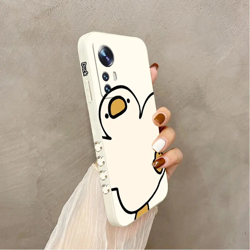 12 Lively Goose Silicone Phone Case For Xiaomi 12 12X 12SUltra 12S 12T 12Pro 13Lite 13 11Pro 11 13Pro 11Ultra 10 10T 11T 9 Cover