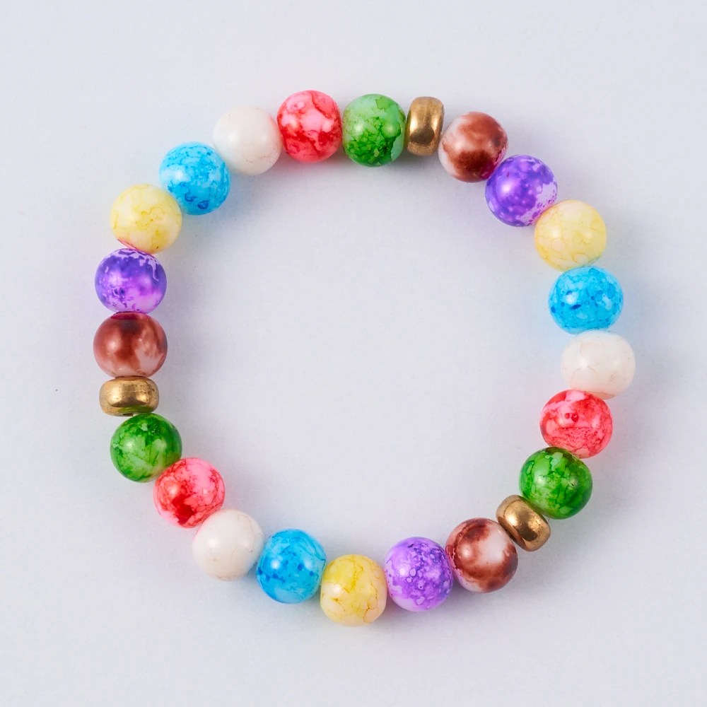 7 شقرا شفاء سوار مُزين بالخرز حجر الحمم البركانية الطبيعية عين النمر الخرز سوار 8 مللي متر للنساء الرجال موضة اليوغا مجوهرات صحية #5