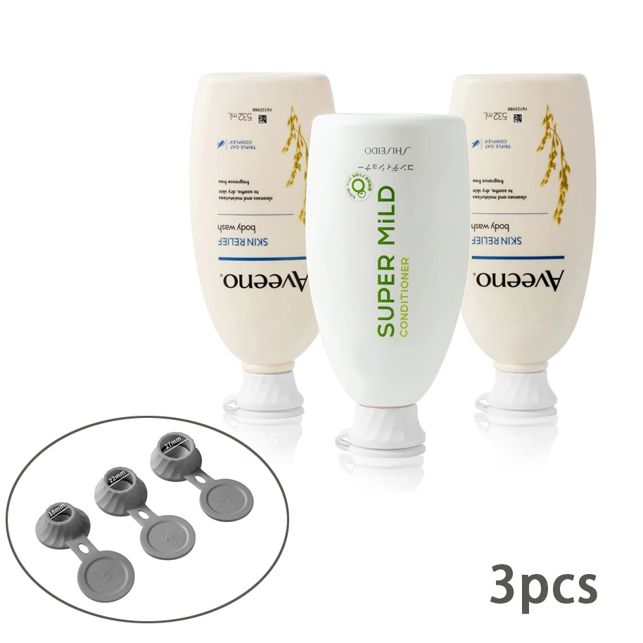 3/6pcs Bottle Emptying Caps Inverted Bottle Cap 3 Sizes Inverted Caps Flipping Bottle Adapters Transfer Connector