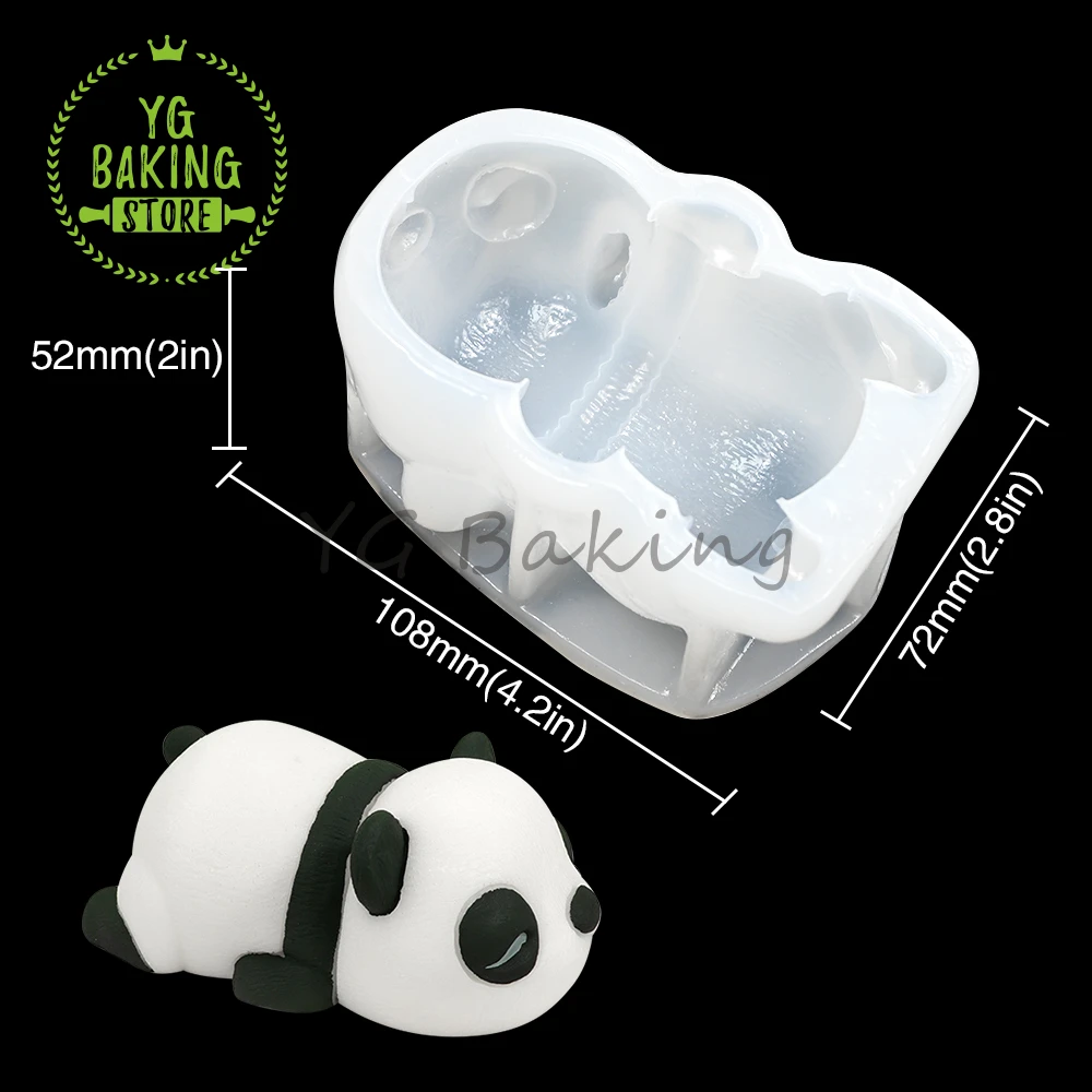 3D Panda/Bear Design Pudding silikonowe formy mus czekoladowy formy walentynki narzędzie do dekorowania ciast DIY Model świecy naczynia do pieczenia