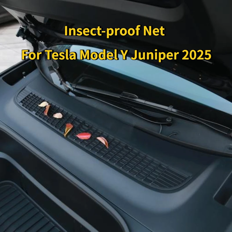 For Tesla Model Y Juniper 2026 Air Inlet Protective Cover Anti-insect Anti-fouling Insect-proof Net Front Cover Engine Parts