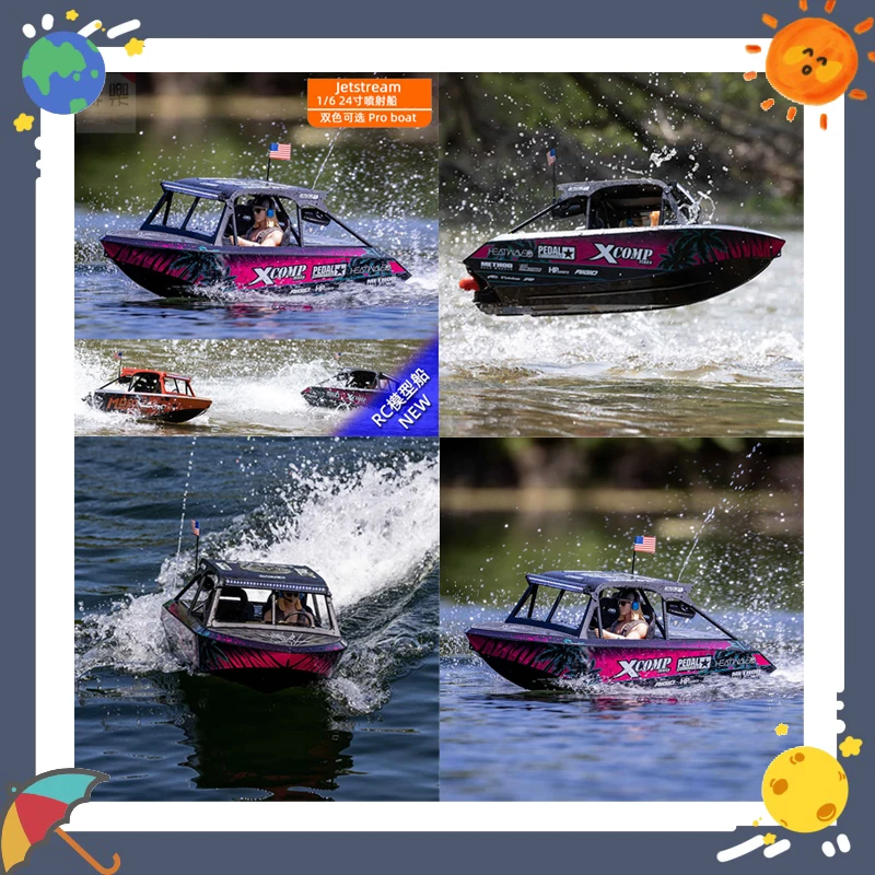 

Proboat 1/6 Jetstream 24 Inch Jet Boat Remote-Controlled Electric Model with Powerful Motor Suitable for Boys Toy