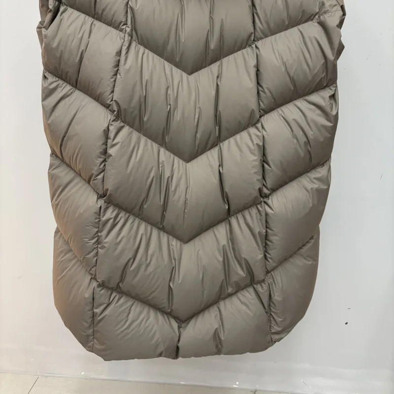 الشتاء مقنعين فضفاض لحاف الأبيض بطة أسفل سترة منفوخة المرأة شتاء جديد طويل الركبة فوق الثلوج سترة سميكة سترة منفوخة