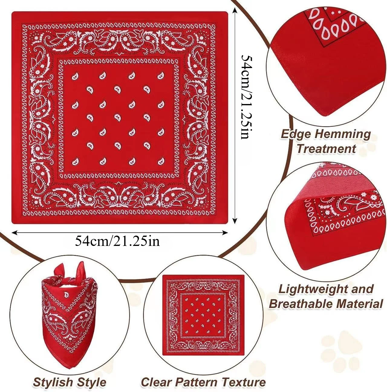 1 Set Cowboyhut und Bandana-Schal für Hunde und Katzen, Haustiergröße, West-Zubehör für Katzen, Hunde, Partys, Festivals, tägliches Tragen – Detail 11